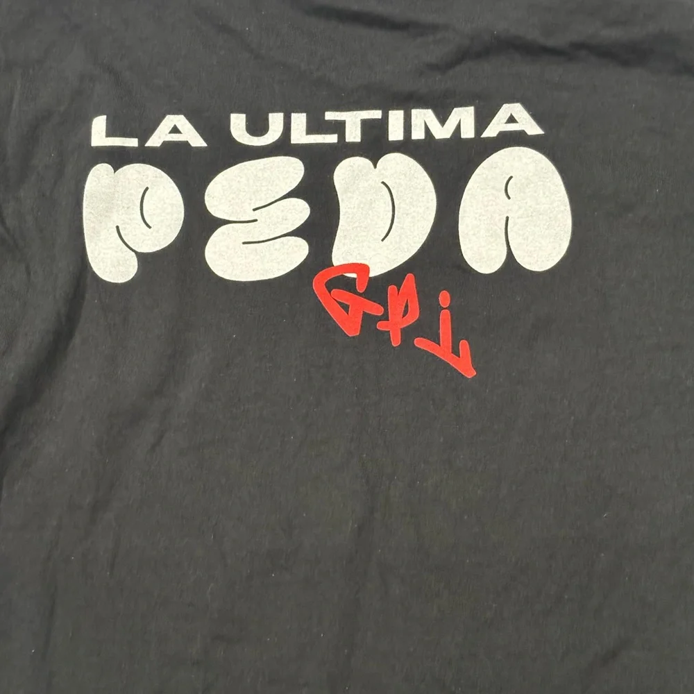 Grupo Firme 2024 La Última Peda Tour Shirt XL Graffiti Heart Official VIP Merch!